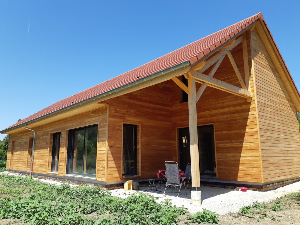 maison bois - toit isol eco